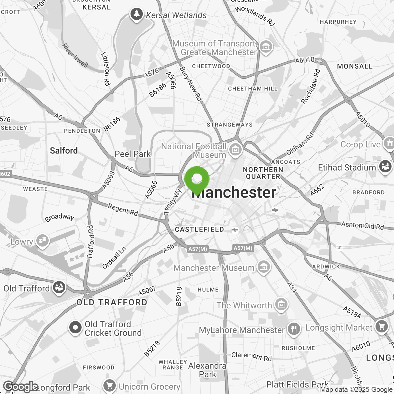 Map displaying vacancy location